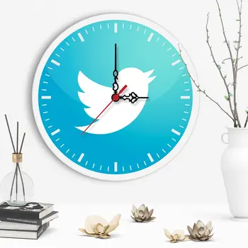 

Decorative Twitter Design Wooden Wall Clock