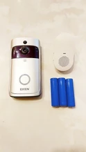 EKEN-Timbre de puerta de seguridad inalámbrico para puerta, monitor de seguridad inalámbrico modelo V5 para puerta con timbre y vídeo con conexión Wifi, grabadora de vídeo con visión nocturna, perfecta para el hogar