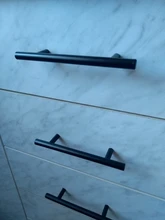 KAK 2 ~ 24 de la puerta de la cocina Bar tira hacia manija perillas del gabinete, 10mm de diámetro de acero inoxidable manija, herrajes para muebles