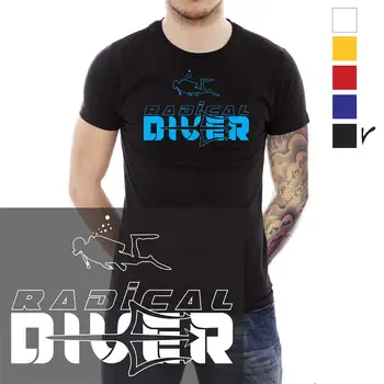 

Diving t-shirt, radical diver, radical diver, ocean, professional diver, sport, PADI, man, woman, unisex