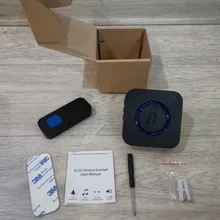 SAMTIAN-timbre de puerta impermeable para exteriores, campana de bienvenida inalámbrica LED de 1000 pies, timbres inteligentes de seguridad para el hogar