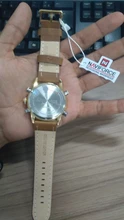NAVIFORCE relojes deportivos para hombre superior de la marca de lujo de Cuero militar de los hombres reloj de pulsera de cuarzo Digital cronógrafo reloj Masculino