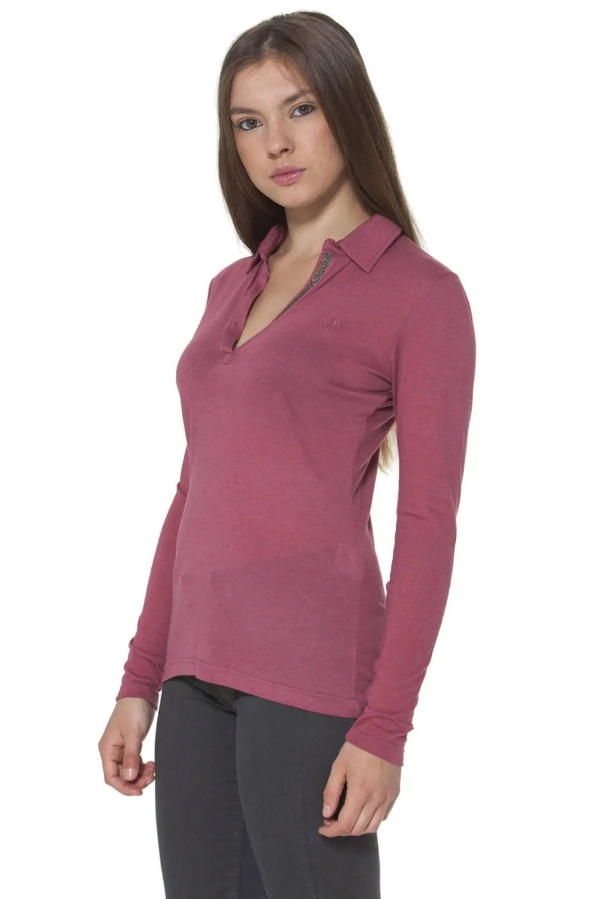 FRED PERRY/женское поло с длинными рукавами FRED PERRY