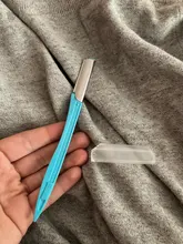 Maquinilla de afeitar de seguridad para mujer, eliminación de vello de cejas, cortador de pelo Facial, Mini afeitadora de maquillaje, 1 Uds.