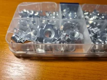 Four-Claws Nut Hardware Tee-Nut Speaker Furniture Blind Zinc-Plated M4 M5 M6 M8 M3 80pcs