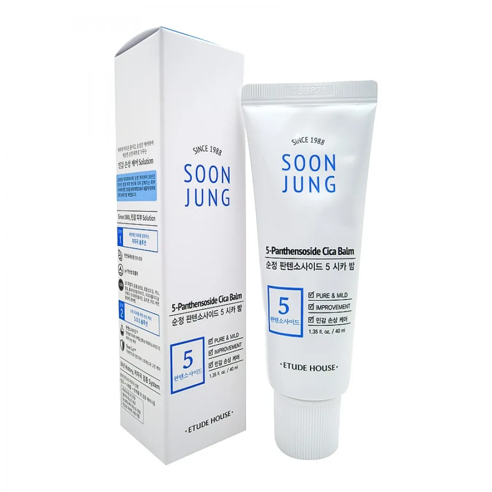 Заживляющий бальзам для чувствительной кожи Soon Jung 5 Panthensoside Cica Balm | Красота и