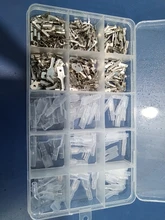 Female-Wire-Connector Spade Insulated-Sleeves-Kit Crimp-Terminals Electrical-Wire And