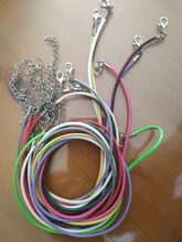 Cordón encerado de algodón, cuerda trenzada ajustable de 1,5mm y 2mm, cadena con cierre de langosta, accesorios para fabricación de joyas DIY, 10 Uds.