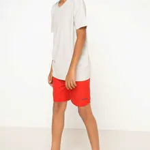 DeFacto/летние однотонные шорты для мальчиков повседневные эластичные шорты для мальчиков детские тканые Short-G7595A6Z17SM для плавания красного и синего цвета