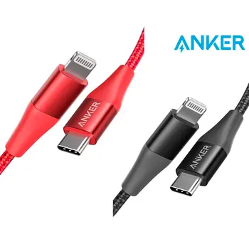 

Cable for iPhone Anker PowerLine + II Lightning/USB-C 0.9m a8652