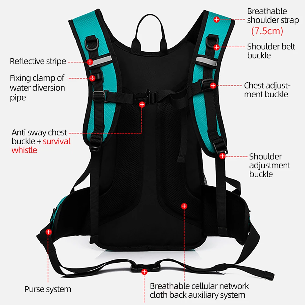 Ourdoorスポーツバッグ防水自転車バックパックサイクリング