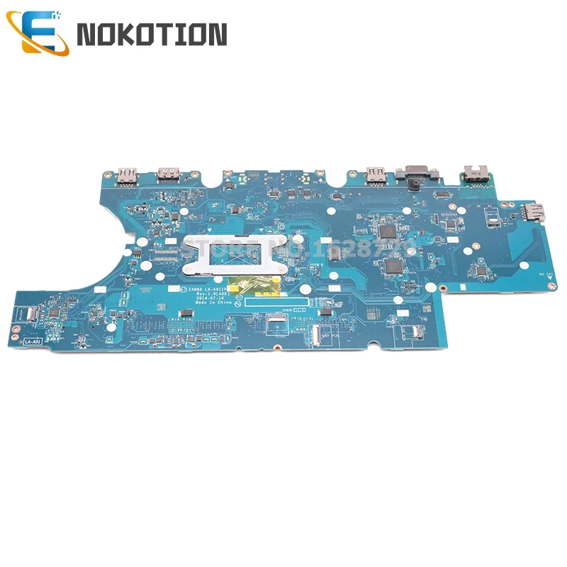 New NOKOTION For Dell Latitude 15 E5550 Laptop Motherboard ZAM80 LA-A911P CN-0W4CTJ 0W4CTJ Main board S