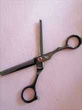 Tijeras profesionales para peluquería, color negro, 6,0 pulgadas, corte grande, Japón, 440C