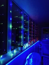 Light USB Window-String-Lights Led Curtain Remote-Control Party-Decoration Fairy-Christmas-Garland