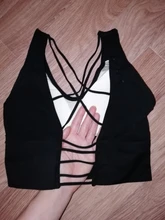 Sujetador deportivo para mujer, Top de Yoga acolchado, ropa interior de vendaje, chaleco sujetador Sexy para deportes de interior, entrenamiento, correr, Fitness, Tops cortos