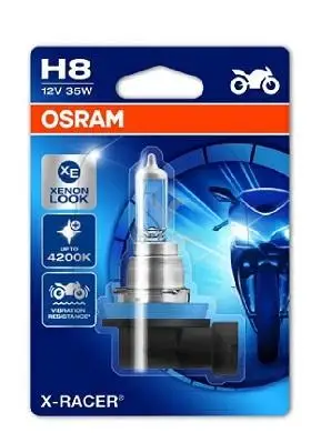 OSRAM 64212XR-01B Лампа H8 12V-35W(PGJ19-1) X-RACER+20%,вибростойкая(блистер 1шт