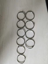 Lote de 10 unids/lote hoja metálica suelta, anillas con bisagras, llaveros, álbum de recortes, manualidades