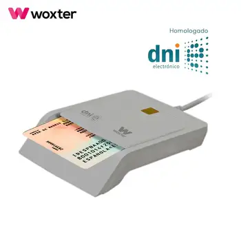 

Woxter Lector DNI Electrónico Blanco - USB, Compatible con DNI 3,0, Tarjetas Inteligentes, Compatible con Windows y MAC