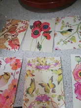 Pintura de acuarela adorable/Kawaii, postales, flores y pájaros, 22 Uds.