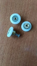 Sliding Pulley Door-Wheels Copper-Roller Glass Bathroom Hanging Round Nylon 1set/8pcs