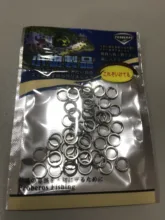 PROBEROS 50 Uds pesca Split anillos para CrankHard cebo de plata de acero inoxidable 0-#12 pesca conector accesorios abordar