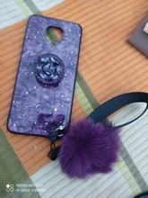 De lujo de soporte para Xiaomi Redmi Nota 8 4A 4X 5 5A 6 6A 6Pro 7A 7 8 Pro 8A 8T 9 S2 lindo Bola de Pelo 3D Bling cristal titular de la cubierta del