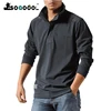 Soqoool Cotton Casual Shirts Men Autumn Loose Long Sleeved Tactical Shirts Military Big Size Business Leisure polo shirts ► Photo 1/6