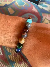 Beads Bracelets Planets Solar-System Women Jewelry Natural-Stone Yoga Chakra Galaxy Lovers