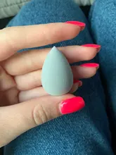 Puff cosmético en polvo para mujer, base de maquillaje esponja, belleza para maquillaje, herramientas y accesorios, forma de gota de agua, 1 ud.