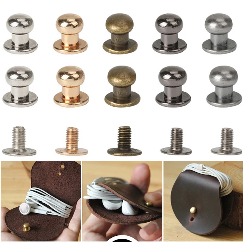 Spike Rivet Leather Screw Zinc Alloy Hardware Decor Screw Rivet