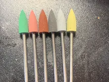 ERUIKA 6 unids/set de goma del taladro del clavo de fresado para manicura poco Flexible pulidora máquina Archivo de clavo eléctrico herramientas de arte