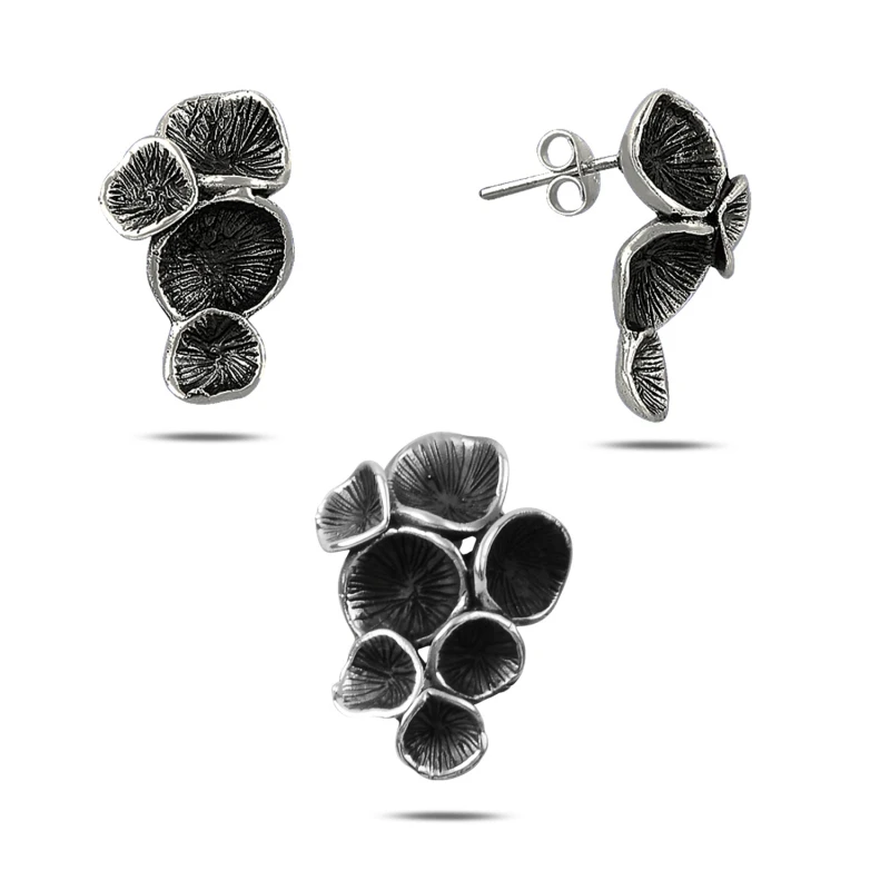

Silver 925 Sterling Oxidized Homely Set