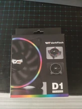 DarkFlash D1 120mm PC LED ventilador RGB halo doble arco iris 12cm mudo 12V 4pin disipador de calor de refrigeración refrigerador silencioso ventilador
