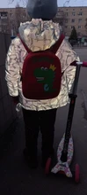 Mochila de grado alto para bebés y niñas, morral escolar 3D antipérdida con dibujos animados para guardería, impermeable de dinosaurios