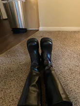 BONJOMARISA de moda botas de plataforma de tacón grueso cuñas media pantorrilla botas de mujer casual de marca de fondo grueso zapatos de invierno Mujer