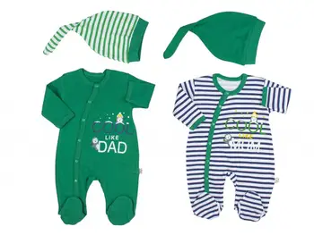 

2021 Long Sleeve Long Leg Baby Girl Boy Newborn Shower Gift Unisex 0-3 Months 2 Pieces in 1 Package Multicolor Bodysuits Hat