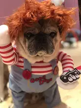 Dog Cosplay Costume-Sets Clothing Bulldog Funny Halloween Pug Large Medium for Adjustable