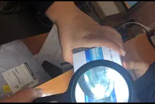 Lupa iluminada Glass-10X lupa de lectura grande de mano con 12 luz LED iluminada para personas mayores, reparación, monedas