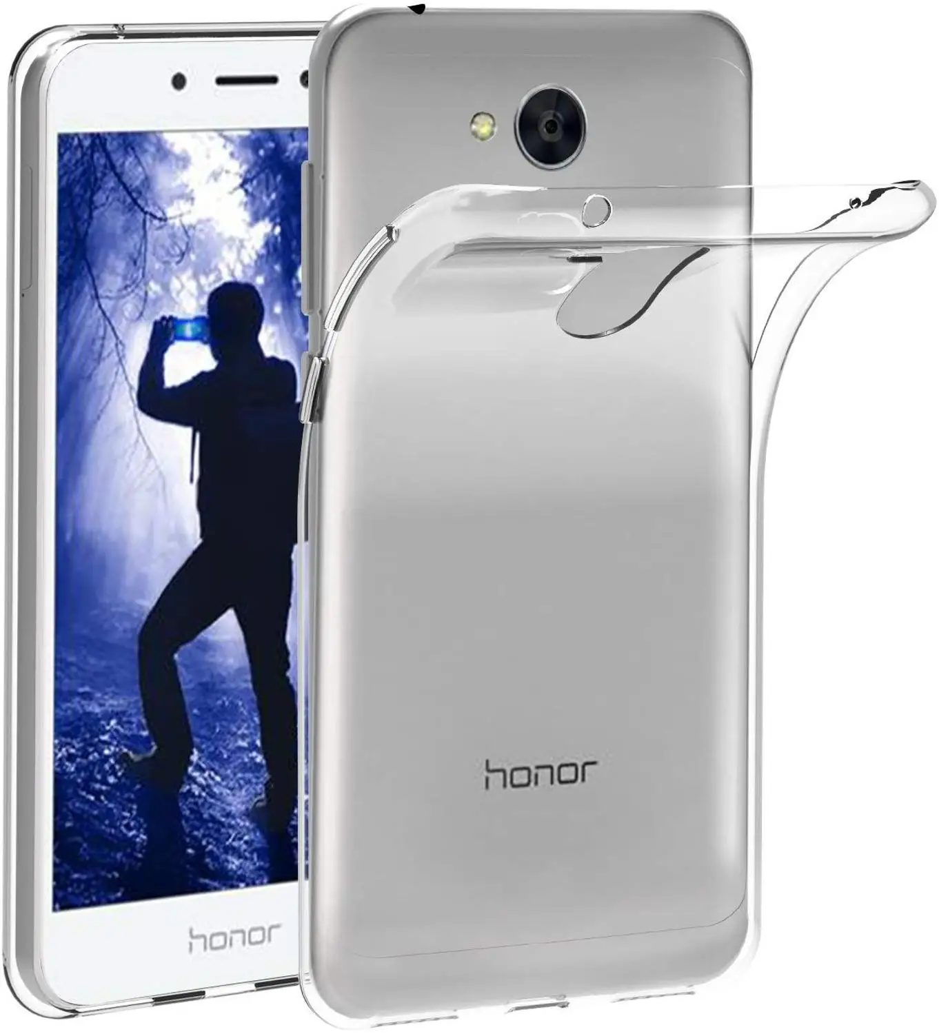 Прозрачный чехол-подставка для Honor 6A - Цвет: Stand case Clear
