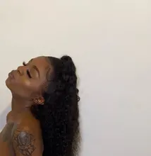 Beaufox-mechones de pelo humano malayo Remy, accesorio con cierre Frontal de malla, 3 mechones