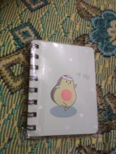 Mini bobina de bloc de notas portátil para escuela y oficina, libro de ejercicios, suministros de aguacate Adorable, A7