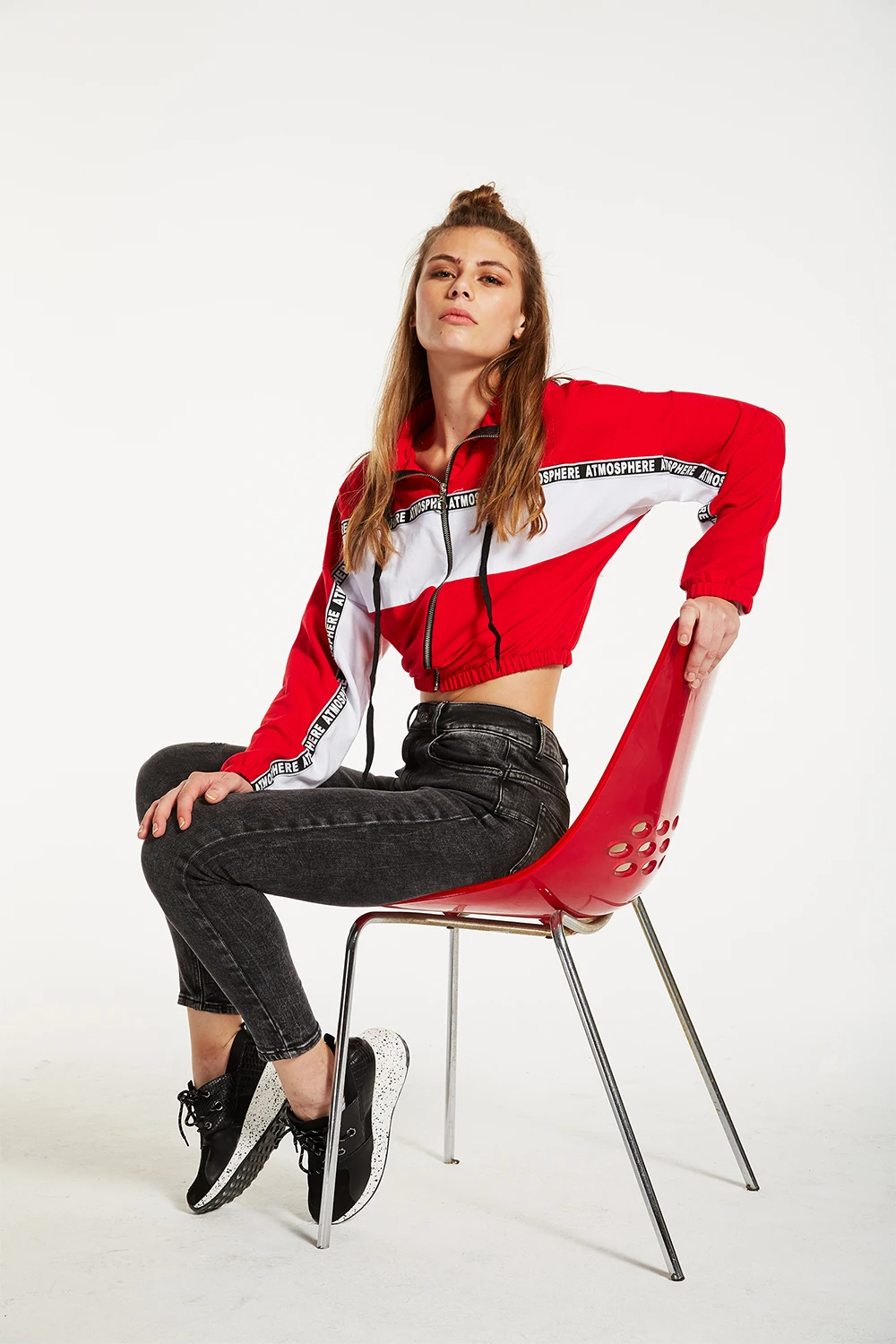 GREYMODA женские SUDADERA - Цвет: Red
