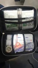 Kit de primeros auxilios portátil para exteriores, bolsa EVA roja para Familia o viaje, tratamiento médico de emergencia, impermeable, 101 artículos/juego, novedad