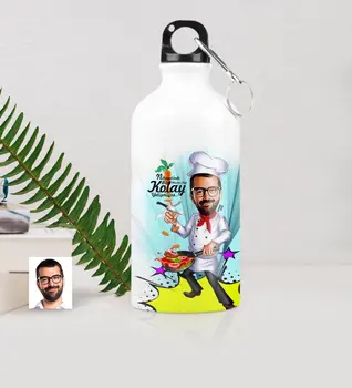 

Personalized Mr Master Chef Caricature Of Metal Water bowl (500 ml.) 1