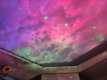 Led-Projector-Lamp Nebula Rotating-Night-Light Bedroom Starry Sky Aurora-Star Galaxy