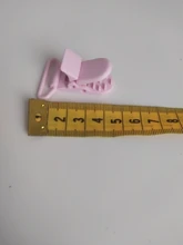 Cadena de chupete de plástico transparente para bebé, abrazadera redonda resistente de plástico, tamaño de 25mm, clip de soporte de boquillas de chupete, 5 uds