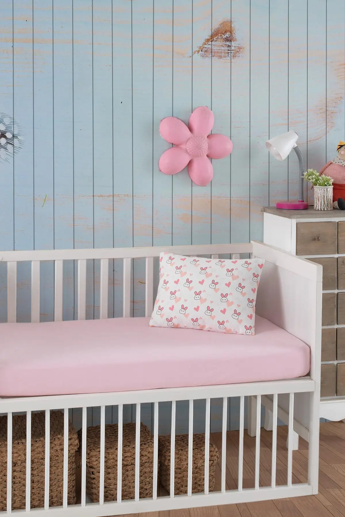 

Rabbit 100 Cotton Baby Fitted Sheets Set