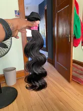 Nadula pelo Hd Cierre de encaje brasileño de la onda del cuerpo de mechones con cierre 4x4 Cierre de encaje brasileño extensiones de pelo ondulado mechones con cierre