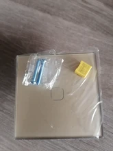 MiniTiger-Interruptor táctil de pared, estándar de la UE/Reino Unido, 1 entrada y 1 vía, Panel de interruptor de cristal blanco, 220-250V, solo función táctil