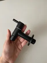 Garden Faucet Washing-Machine Water-Bibcock Outdoor 304-Stainless-Steel Tap Black-Color